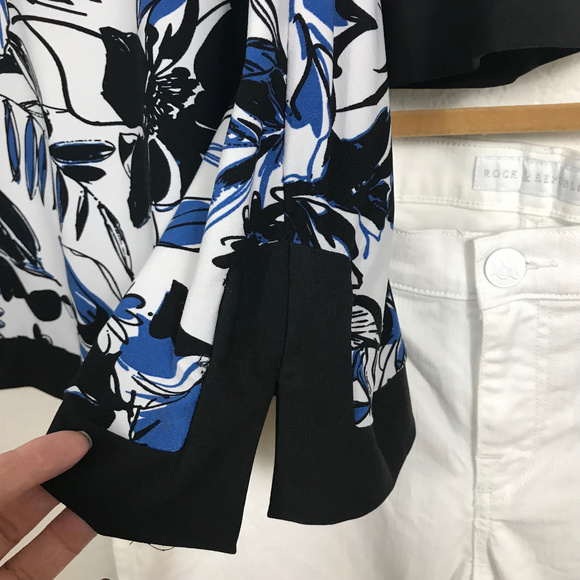 ✔️Reference Point 2, Size 1X Tunic in blue & black - Picture 4 of 4